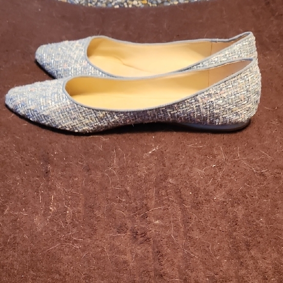 Nine West Textured Blue Flats - Picture 3 of 3